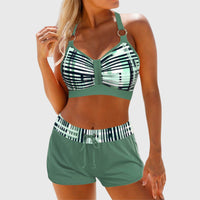 Janelle | Bikini Taille Haute Côtelé